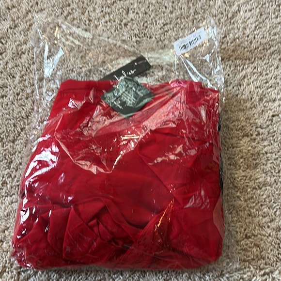 NWT true red strapless hi-low dress - Picture 8 of 9